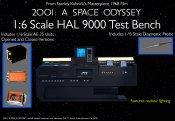 2001: A Space Odyssey Hal 9000 Test Bench 1/6 Scale Replica for (12" Executive Collection) Figures