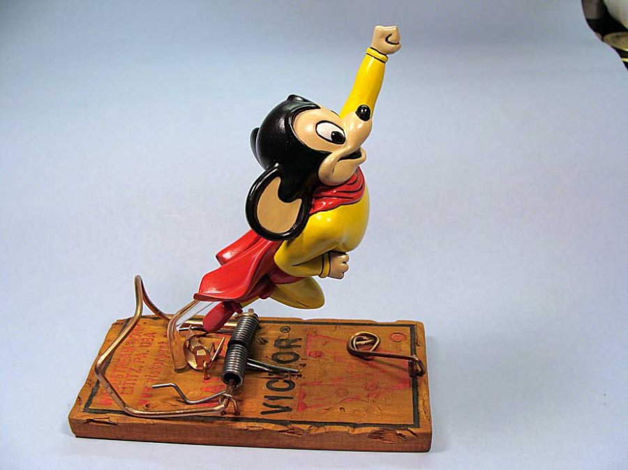 Mighty Mouse Model Kit Shift Knob Figure - Click Image to Close