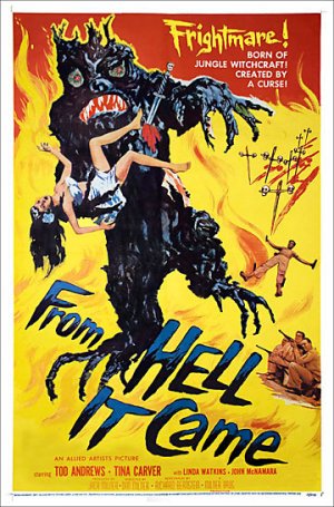 From Hell It Came 1957 One Sheet Poster Reproduction