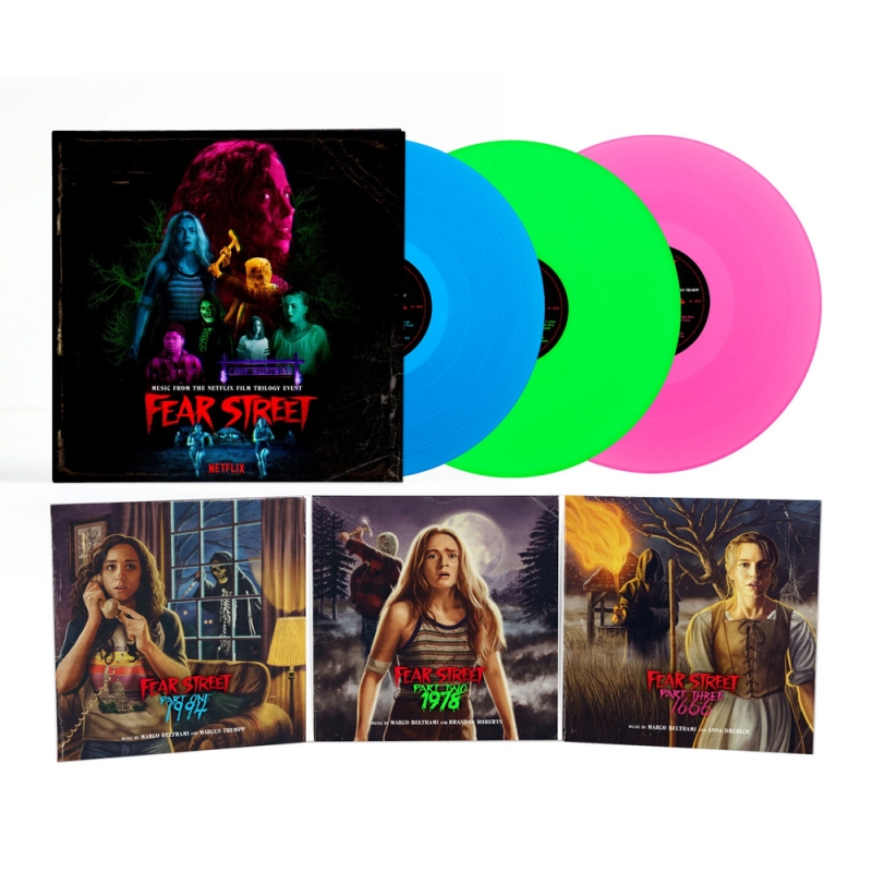 Fear Street Soundtrack Vinyl LP 3 Disc Set Marco Beltrami Colored Vinyl - Click Image to Close