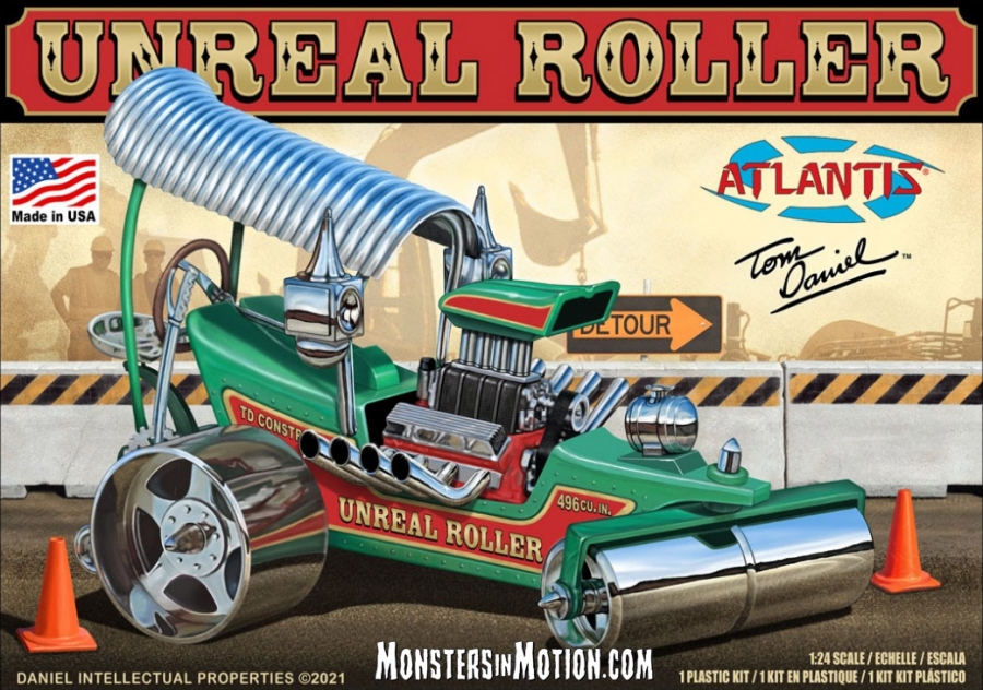 Tom Daniel Unreal Roller 1/24 Scale Monogram Re-issue Model Kit by Atlantis - Click Image to Close