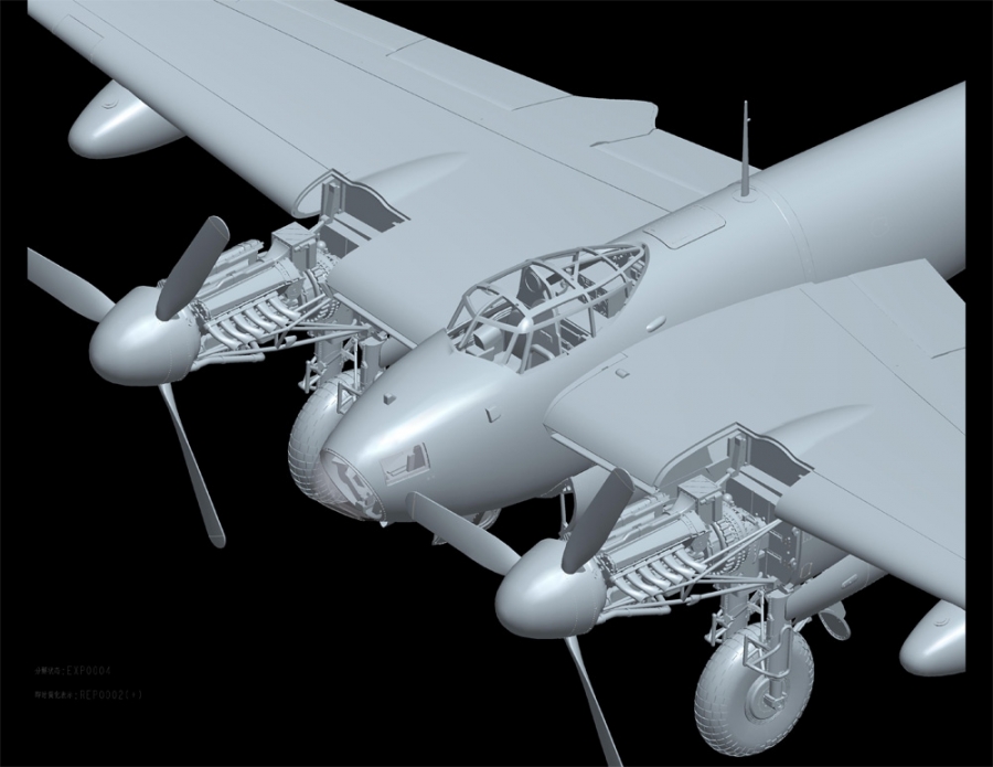 De Havilland Mosquito B Mk.IX/Mk.XVI "The Massie" 1/32 Scale Model Kit by HK Models - Click Image to Close