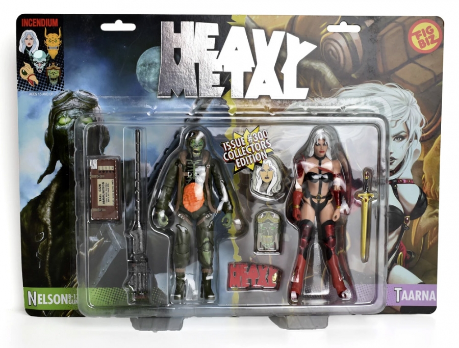 Heavy Metal 300th Issue Commemorative Taarna and Nelson Fig Biz Action Figure Twin Pack - Click Image to Close