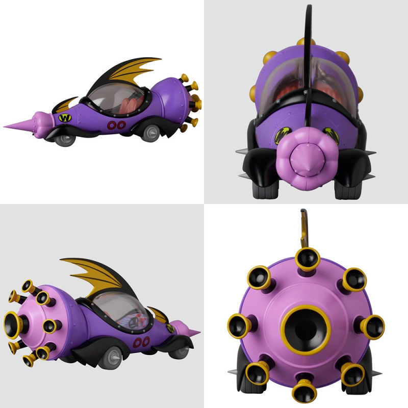 Wacky Races Mean Machine MAFEX Vehicle Replica with Dick Dastardly and Muttley - Click Image to Close