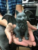 Gargoyle Winged Vampire Cat Statue