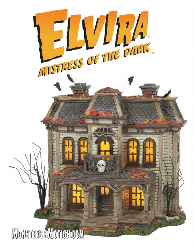 Elvira Mistress of the Dark Village House Statue by Hot Properties - Click Image to Close