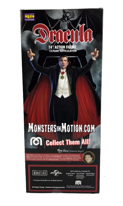 Dracula 14 Inch Extra Large Mego Figure Bela Lugosi NOT MINT DAMAAGED BOX - Click Image to Close
