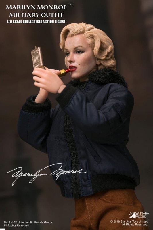 Marilyn Monroe Military Outfit 1/6 Scakle Figure by Star Ace - Click Image to Close