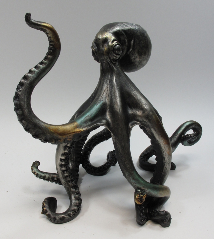 Octopus 10.5 Inch Statue - Click Image to Close