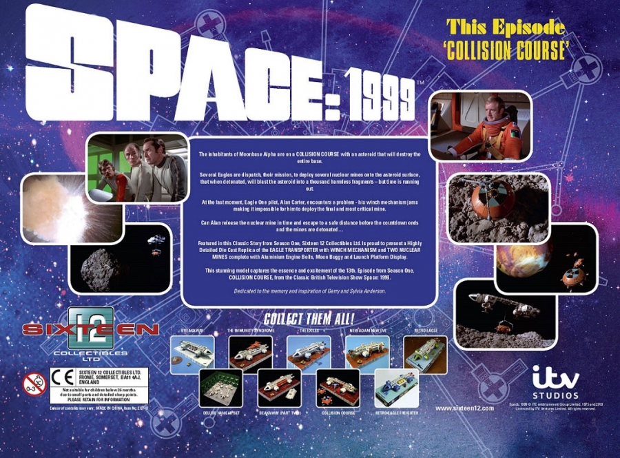 Space 1999 Eagle Transporter 12" Die Cast Set 5: Collision Course by Sixteen 12 - Click Image to Close