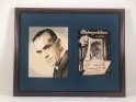 Boris Karloff Metropolitan Theatre Framed & Matted Signed Autograph
