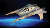Buck Rogers Starfighter 1/35 Scale Model Kit with Figure