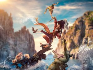 Peter Pan vs. Hook DELUXE 1/10 Art Scale Disney Classics Limited Edition Statue