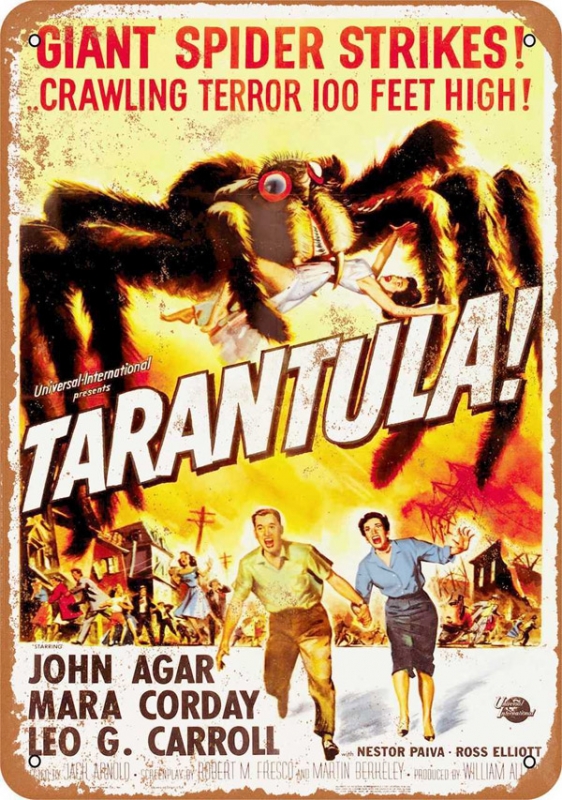 Tarantula! Movie Poster Metal Sign 9" x 12" - Click Image to Close