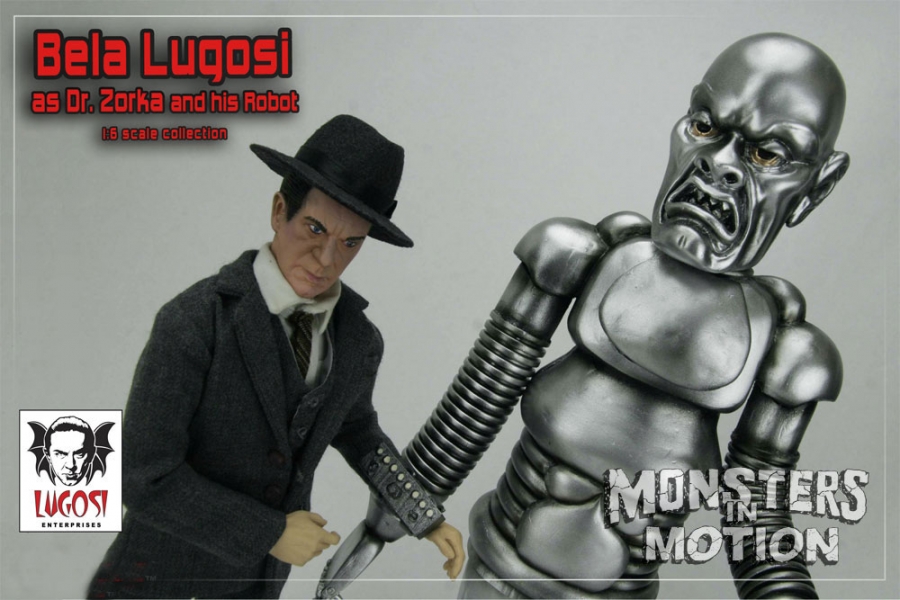 Bela Lugosi Phantom Creeps Dr. Zorka and His Robot 1/6th Scale Figure Set - Click Image to Close