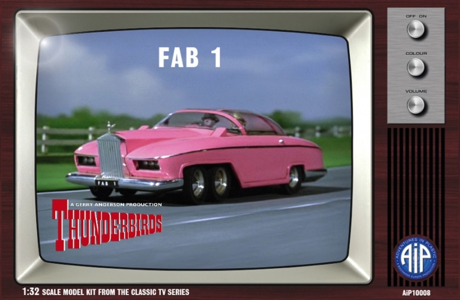 Thunderbirds Lady Penelope FAB 1 Rolls-Royce 1/32 Scale Model Kit - Click Image to Close