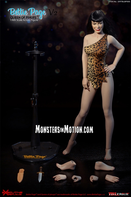 Bettie Page Queen Of Pinups V2 1/6 Scale Figure - Click Image to Close