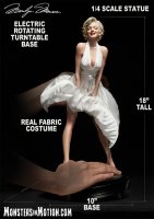 Marilyn Monroe Superb 1/4 Scale 18 Inch Tall Statue with Rotating Base by Blitzway