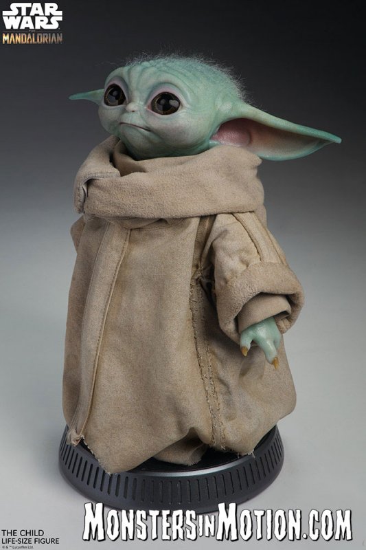 Star Wars Mandalorian Baby Yoda The Child Grogu Life Size Prop Replica - Click Image to Close