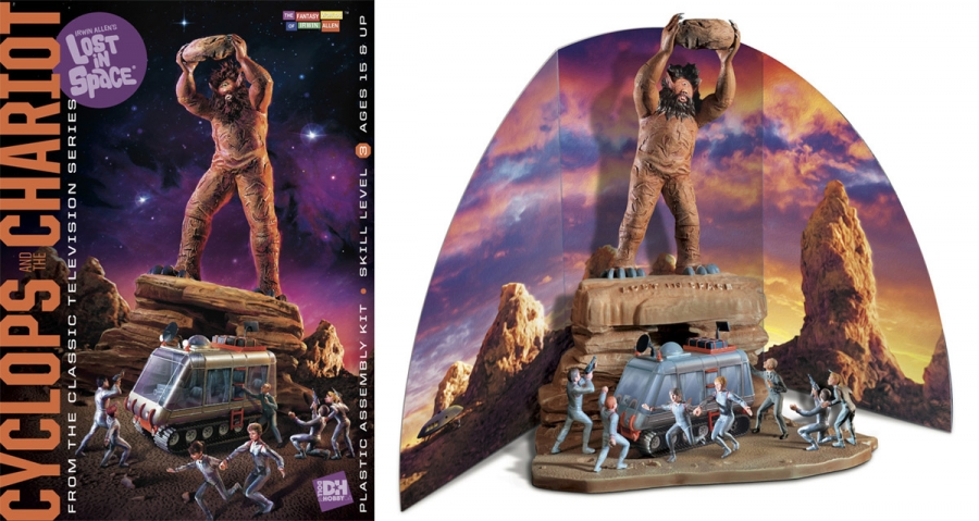 Lost In Space Cyclops and Chariot Aurora Re-Issue Model Kit - Click Image to Close
