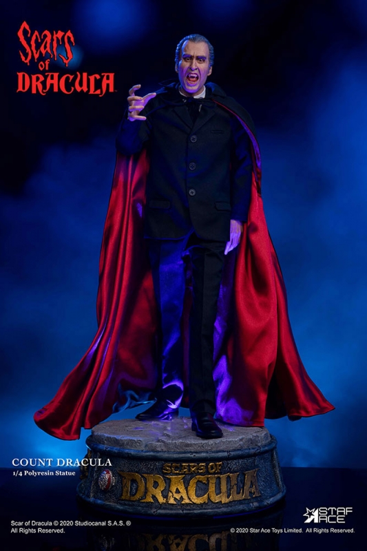 Dracula Scars of Dracula Hammer Films 1/4 Scale Statue Christopher Lee (Normal Version) - Click Image to Close