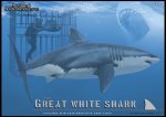 Great White Shark with Diver in Cage 1/18 Scale Model Kit