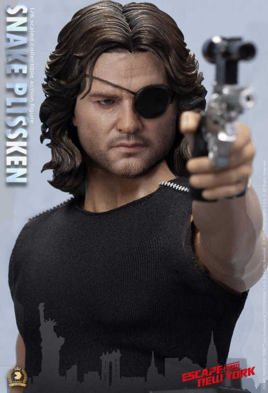 Escape from New York Snake Plissken (Sculpted Hair) Crown Series 1/6 Scale Figure - Click Image to Close