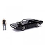 Fast and the Furious Dom's Dodge Charger 1:24 Scale Build and Collect Die-Cast Metal Vehicle with Dom Figure