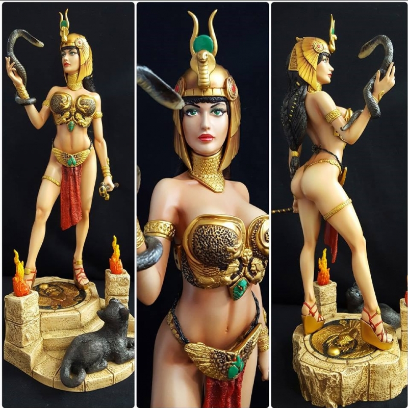 Historical Goddess Collection Vol. 1 Cleopatra "The Last Kiss" (Michel Rodriguez) 1/6 Statue by Yamato - Click Image to Close