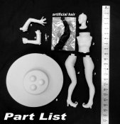 Godzilla Vs. Monster Zero Alien X Girl 1/4 Scale Resin Model Kit by Zombee