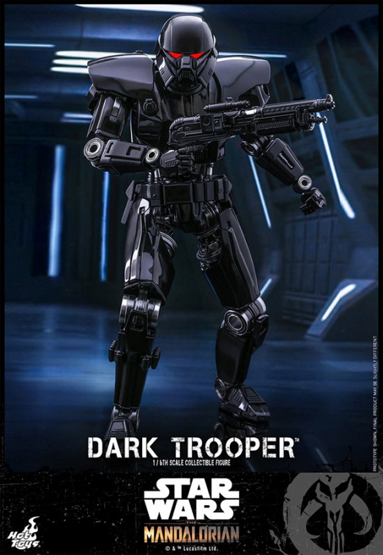 Star Wars Mandalorian Dark Trooper 1/6 Scale Figure by Hot Toys - Click Image to Close