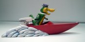 Wally Gator In Boat Model Kit