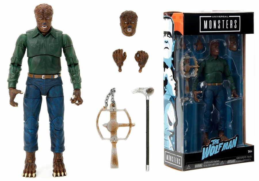 Wolf Man 6 Inch Action Figure Universal Monsters - Click Image to Close