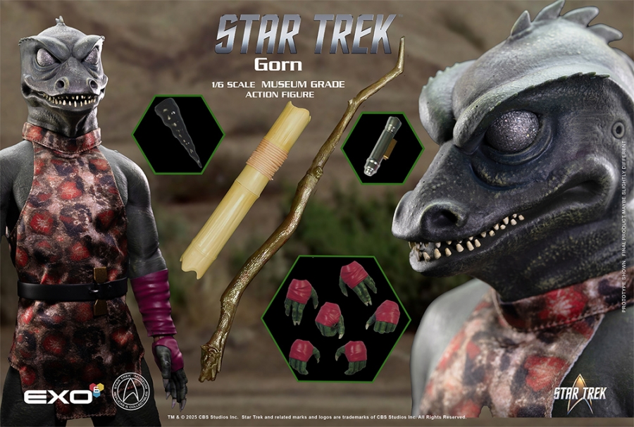 Star Trek TOS Gorn 1/6 Scale Figure by EXO-6 - Click Image to Close