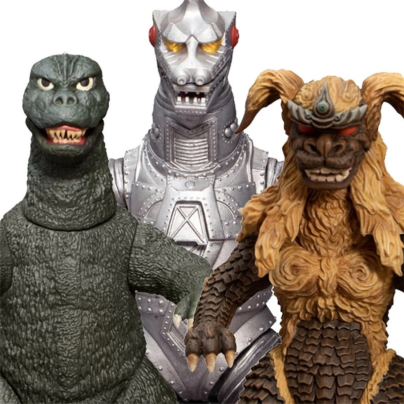 Godzilla vs. Mechagodzilla 1974 5 Points Three Figure Boxed Set - Click Image to Close