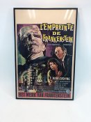 Evil Of Frankenstein 1964 Original 14x21 Belgium Movie Poster Peter Cushing