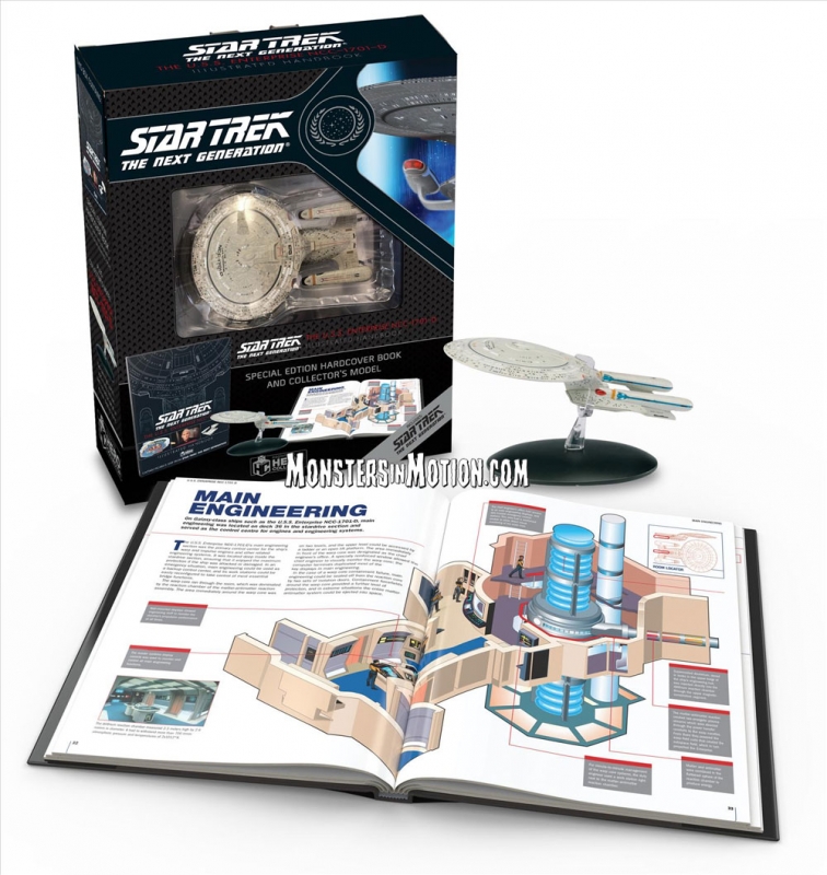 Star Trek The Next Generation U.S.S. Enterprise NCC-1701-D Bonus Illustrated Handbook and BONUS Starship Enterprise - Click Image to Close