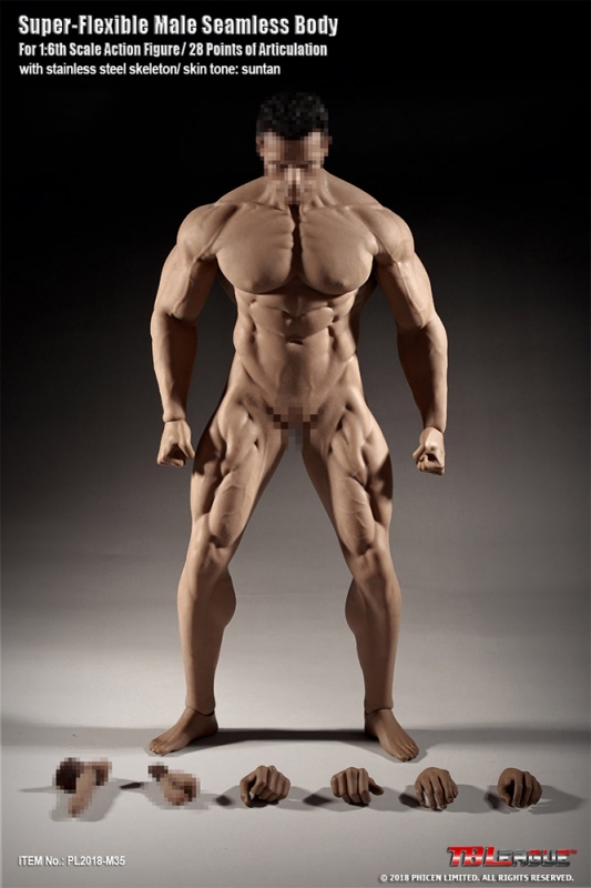 Male Body Super Flexible Seamless Muscle Body by TBLeague - Click Image to Close