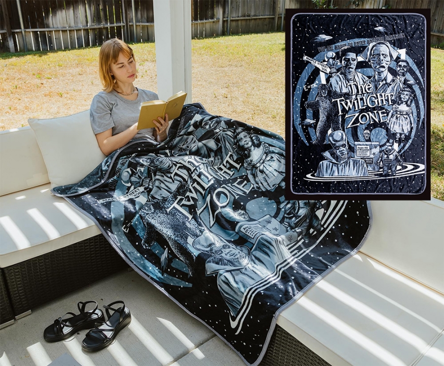 Twilight Zone Raschel Throw Blanket 45 x 60 Inches - Click Image to Close