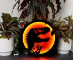 Jurassic Park Back Lit Logo LED Wall Light