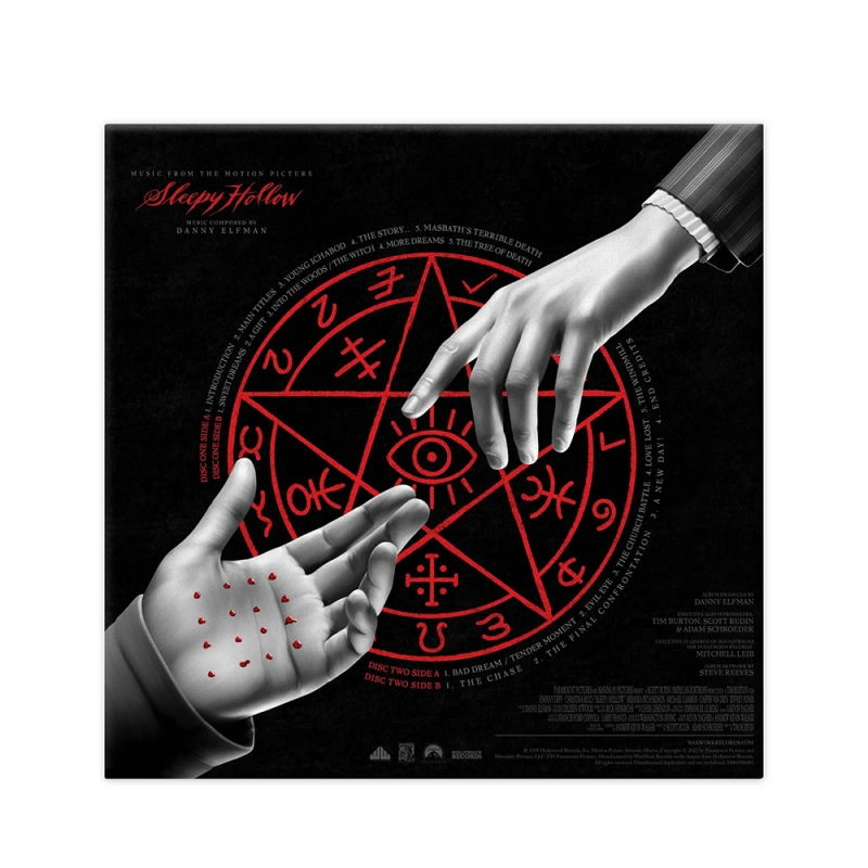Sleepy Hollow Soundtrack LP 2-Disc Set Danny Elfman - Click Image to Close