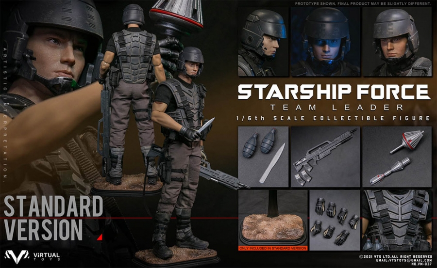 Starship Force Troopers Team Leader 1/6 Scale Figure by Virtual Toys - Click Image to Close