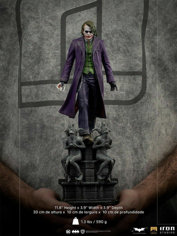 Batman Joker Heith Ledger 1/10 Scale Statue by Iron Studios - Click Image to Close