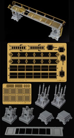 Star Wars Hangar Equipment Vol. II Service Ramp 1/72 Scale Model Kit with Photoetch by Green Strawberry