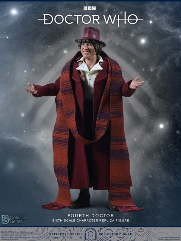 Doctor Who 4th Doctor Tom Baker 1/6 Scale Figure by Big Chief UK IMPORT - Click Image to Close