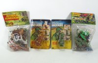 Dinosaurs and Cavemen and Animals Plastic Toy Collection Lot