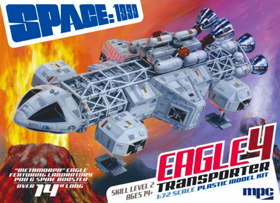 Space: 1999 Eagle #4 with Boosters and Lab Pod 1/72 Scale Model Kit by MPC from Metamorph Episode - Click Image to Close