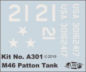 M-46 Patton Tank 1/48 Scale Model Kit Aurora Re-Issue by Atlantis