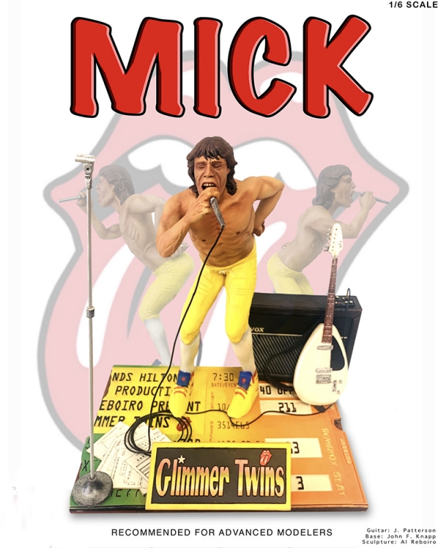 Glimmer Twins Mick 1/6 Scale Model Kit - Click Image to Close