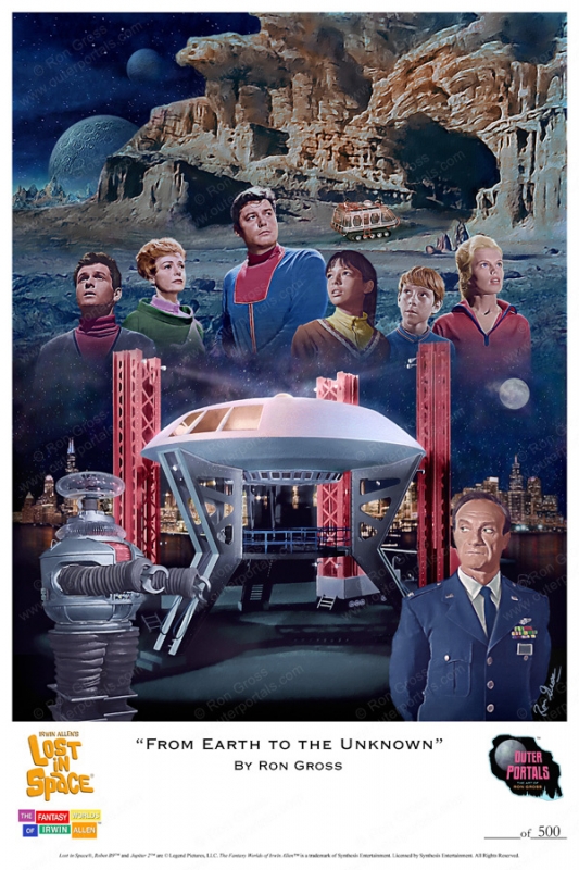 Lost in Space From Earth to Unknown Poster by Ron Gross - Click Image to Close